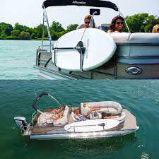 Sup Tooners The 6 Best Sup Racks For Your Pontoon Reviewed Betterboat Pontoon Blog Pontoon Pontoon Boat Boat