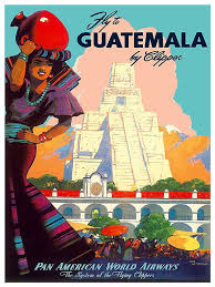 Guatemala Travel Art Vintage South America Poster Print Tr122 Travel Posters Vintage Travel Posters Travel Art