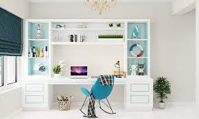 Wall bookcase study table interior create: Modern Study Table Designs Design Cafe