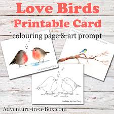 If this is you or someone you know, check out. Birds Free Printable Card Colouring Page Drawing Prompt Adventure In A Box