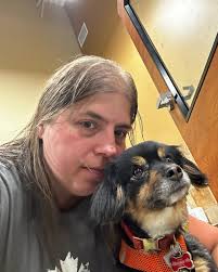 Figured I should actually introduce myself . I'm Christine, I'm the trainer  here at Petsmart Coquitlam and I run our Instagram. This is my buddy Leo in  the pic with me. I've