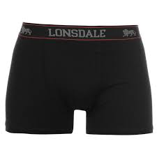 Lonsdale 2 Pack Trunks Mens