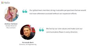 Helix's global engineering journey