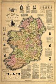 Home Rule Map Of Ireland 1893 Vintage Restoration Hardware Etsy Map Print Old Map Vintage Map