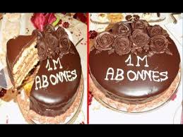 كيكة الشوكولا بمناسبة المليون مشترك حلوة لاكريم خطوة خطوة بالنسبة للمبتدئات youtube desserts cake food