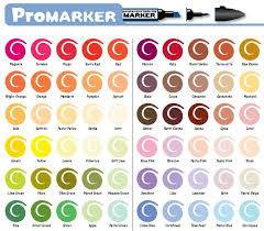 Letraset Promarker Colour Charts Micklesandmuckles