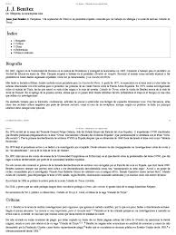 Benítez, además de sacar a la luz parte de sus continuas investigaciones «de campo», se aventura en el arriesgado capítulo de «compromiso. J J Pdf