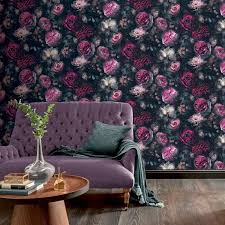 After you've leafed through our floral. Arthouse Dark Magin Floral Multi Glitter Wallpaper 692801