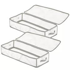 May 19, 2016 · a perfect addition to your home, the whitmor polypro clothes closet satisfies all your storage requirements. Buy Mdesign Plastic Closet Storage Organizer Zipper Bag 2 Pack Marble Online In Japan 79775128