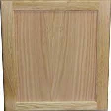 unfinished oak square recessed panel