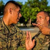 Cpl. Brian Navin, a trumpet player for the U.S. Marine