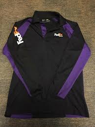 Fedex Ground Stan Herman Long Sleeve Polo Uniform Shirt Size