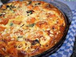 Feta Sweet Potato And Spinach Crustless Quiche Gluten Free Recipe Australian Food Com Sweet Potato Spinach Recipes Crustless Quiche