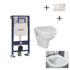 Cuvette suspendue sans bride fabriquée en céramique de la marque grohe. Pack Wc Suspendu Complet Avec Bati Support Geberit Up 320 Duofix Autoportant Plaque Blanche Cuvette Sans Bride Velvet Cdiscount Bricolage