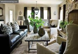 Minimalist modern appeal abounds from this marble/metal coffee table that brings a stylish accent to your seating arrangement, black iron. Home Tour A Showhouse With Style And Soul Leather Sofa Living Room Leather Couches Living Room Black Couch Living Room