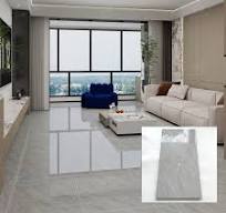 Modern Grey Large Format Wear Resistant Polished Glazed 600X1200 Porcelain  Floor Tile