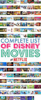 So why is disney doing this? Complete List Of Disney Movies On Netflix Disney Movies List Disney Movies Disney Netflix