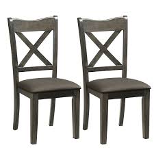 high back tufted dining chair set 2pc