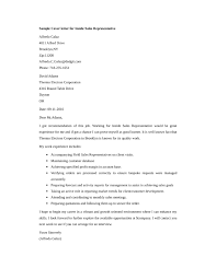 Sales Representative Cover Letter Samples Cprc