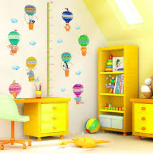 Ot Air Ballon Animal Height Chart Decals Childrens Room Nursery Removable Wall Stickers Murals
