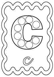 Coloriage Lettre C A Colorier Ou A Gommettes Coloriage Alphabet Coloriage Livre Coloriage