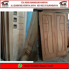 Kusen biasanya dipasang pada pintu atau jendela yang berfungsi untuk. Jual Pintu Kayu Mahoni Asia Bangun Karya