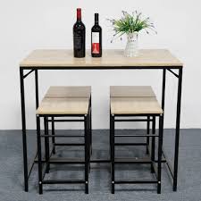Maybe you would like to learn more about one of these? Pas Cher Ensemble Table De Bar 4 Chaises Set De 1 Table 4 Chaises Table Haute Cuisine Cdiscount Maison