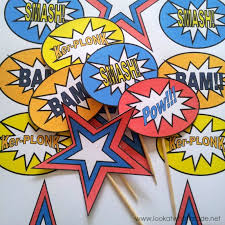 Take a look and we hope you find some fun inspiration for your superhero classroom theme! Cake Topper Printable Superhero Buildings Novocom Top