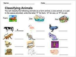 Classifying Animals Assessment Farm Zoo Or Pet By Educprek12 Teachers Pay Teachers In 2020 Classifying Animals Farm Animals Theme Zoo Activities