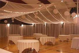 Maybe you would like to learn more about one of these? Artificial Ceiling Ideas For Gym Weddings Style And Decor Wedding Forums Weddingwire Wedding Reception Hall Wedding Hall Decorations Hall Decor