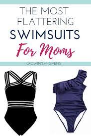 The Most Flattering Mom Swimsuits Having A Hard Time Finding A Swimsuit That Is Trendy Covers Your Stretch M Mom Swimsuit Mom Bikini Best Swimsuits For Moms