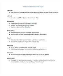 Read this guide to learn how to create an outline. Format Of A Research Paper Resume Format