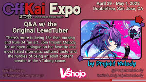 OffKai Expo | VTuber Convention on X: The original lewdtuber reveals it  all at OffKaiDebut! @ProjektMelody tells tales of the challenges,  excitement, and general weirdness that come with the job at her