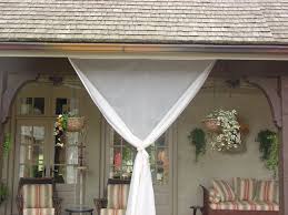 Patio privacy screen with curtains. Diy Porch Mosquito Screen Peepsburgh
