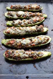 By cooking zucchini this way, the zucchini browns on the outside and becomes tender on the inside. Vegetable And Quinoa Stuffed Zucchini Taste Love And Nourish