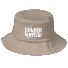 Dunder Mifflin Old School Bucket Hat Born Wild Designs Dunder Mifflin Mifflin Hats