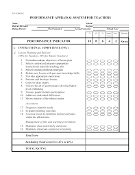 Performance Appraisal Form Template Answers Review Sample Self ...