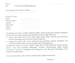 Contoh Surat Kuasa Pengurusan Faktur Pajak Surat 33