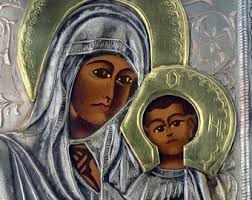 Buy Vintage Byzantine Icon, Virgin Mary of Kazan, Religious Icon, Greek  Icon, Handmade Icon, Metal Icon, Art & Collectibles, Collectibles Online in  India