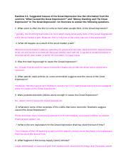 How is genetics linked to the risk of depression? Copy Of Handout 2 1 Handout 2 1 Suggested Causes Of The Great Depression Use The Information From The Sections U201cwhat Caused The Great Depression U201d Course Hero