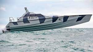 The Fast And Stealthy Thunder Child Is A Thing Of Wave Piercing Beauty The Drive Boat Military Power Boats
