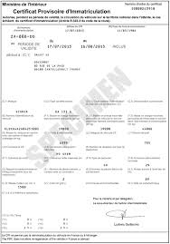 Bonjour, je viens dacheter un véhicule mais jai un problème pour refaire la carte grise car : Certificat D Immatriculation Provisoire Cpi Carte Grise Provisoire