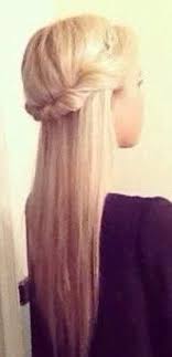 Twisted Half Up Half Down Straight Hair Gorgeoushair Straight Hairstyles Bridesmaid Hair Half Up Wedding Hairstyles Half Up Half Down