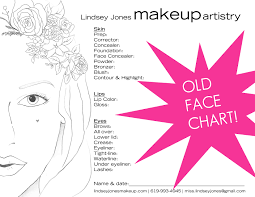 Makeup Face Chart Lindsey Jones Makeup Artistry Blog