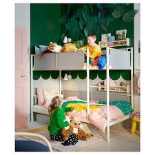 Se richiesti sono compresi in regalo i materassi ikea sfoderabili e due poltroncine girevoli da cameretta bambini. Vitval Struttura Per Letto A Castello Bianco Grigio Chiaro 90x200 Cm Ikea It