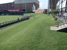 lawn seating picture of chickasaw bricktown ballpark