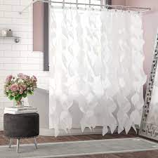 Check out shower curtains, available at macy's. Willa Arlo Interiors Westendorf Cascading Waterfall Single Shower Curtain Reviews Wayfair
