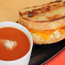 Creamy Tomato Soup With Cheddar Pumpkin Grilled Cheese Sandwiches Recipe Creamy Tomato Soup Pumpkin Recipes Grilled Cheese Sandwich
