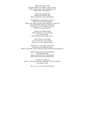 D g d g d when the day is long and the night, the night is yours alone. R E M Everybody Hurts Lyrics