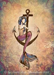 Navy loves the anchor tattoo, and many of its officers get nothing speaks of the love of the sea more than a mermaid design. Mermaid Anchor By Dreadpiratebri On Deviantart Mermaid Tattoos Mermaid Anchor Tattoo Mermaid Art